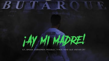 El cartel promocional del Leganés que no había previsto la ausencia de Cristiano.