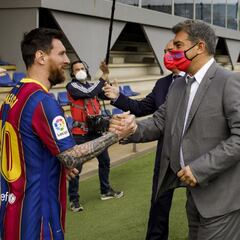 Laporta insiste: "La renovación de Messi progresa adecuadamente"