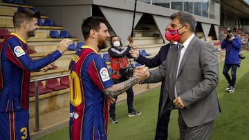 Laporta insiste: "La renovaci¨®n de Messi progresa adecuadamente"
