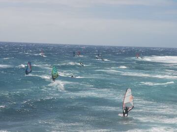 Un lugar único en el mundo para el windsurf.