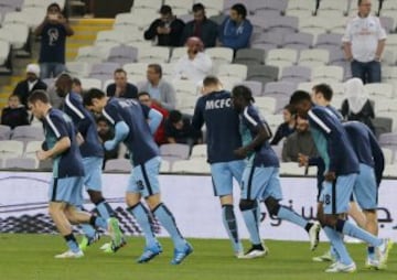 Manchester City se enfrentó a Hamburgo en el Al Ain, de los Emiratos Árabes Unidos.