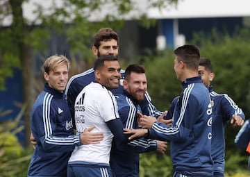Buenos Aires 03 Octubre 2017
Eliminatorias Rusia 2018
Entrenamiento de la Selección Argentina previo al partido contra Peru, en el Predio Julio H Grondona.
Lionel Messi de Argentina
Foto Ortiz Gustavo