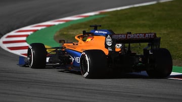Carlos Sainz (McLaren MCL34). Test en Barcelona, F1 2020.