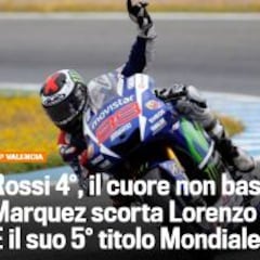La Gazzetta: "Márquez escolta a Lorenzo al Mundial"