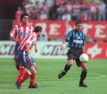 Siendo jugador del Inter, Simeone se enfrent¨® a uno de los clubes de sus amores.