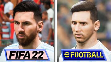 eFootball 2022 vs FIFA 22: comparativa gr¨¢fica con animaciones, f¨ªsicas y m¨¢s