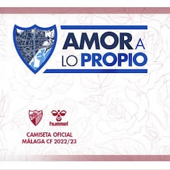 La segunda camiseta del Málaga 2022-23 es un homenaje a La Rosaleda