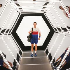 Djokovic pasa a cuartos sin jugar por abandono de Monfils