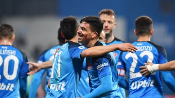 Hirving Lozano, con buena actuación en el Napoli vs. Sassuolo