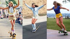 Ellen O&#039;Neal, pionera del skate femenino en los 70&#039;s, patinando en 3 situaciones distintas cuando era joven. 