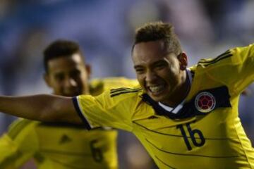 Colombia celebra el único gol de Colombia.
