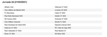 El calendario de LaLiga al completo