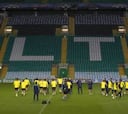 Las imágenes del entrenamiento del Barça en Glasgow
