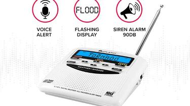 Este radio Midland de alertas meteorológicas tiene más de 10,000 valoraciones en Amazon México