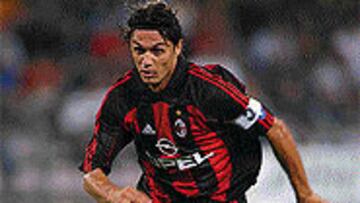 <b>18 AÑOS DE ÉLITE</B>. Maldini debutó en la Serie A en 1985.