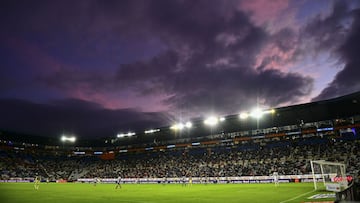 General View during the game Pachuca vs America, corresponding to first leg match Quarterfinal of the Torneo Clausura Guard1anes 2021 of the Liga BBVA MX, at Hidalgo Stadium, on May 13, 2021.
 
 &lt;br&gt;&lt;br&gt;
 
 Vista General durante el partido Pachuca vs America, correspondiente al partido de ida Cuartos de final del Torneo Clausura Guard1anes 2021 de la Liga BBVA MX, en el Estadio Hidalgo, el 13 de mayo de 2021.