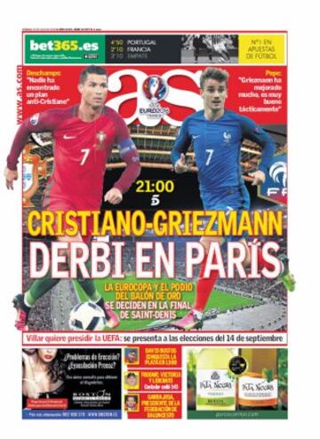 Portadas de la prensa mundial