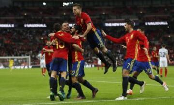 England 2-2 Spain friendly: the best images from the match