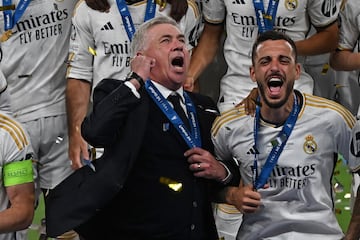 Ancelotti celebra el ttulo como uno ms.