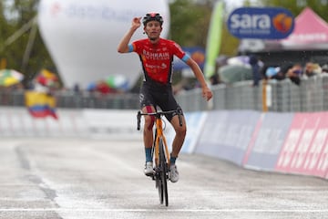 Gino Mader vencedor de la sexta etapa del Giro 