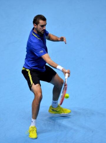 Stanislas Wawrinka venció a Marin Cilic en parciales de 6-3, 4-6, 6-3. El encuentro cerró el Grupo A del Masters de Londres. 