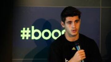 Morata, en un acto de Adidas.