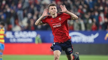 Budimir celebra un gol.