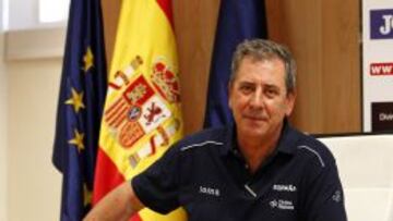 Ramón Cid, director técnico de la Federación Española de Atletismo, durante la presentación de los miembros que están representando a España en los presentes Europeos de Zúrich.