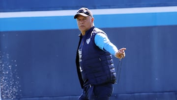 Sergio Pellicer, durante un entrenamiento.