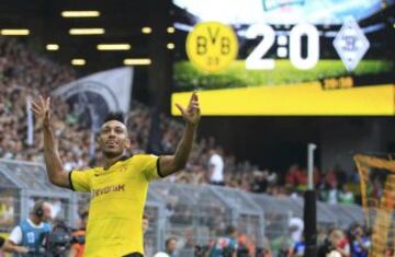 Pierre-Emerick Aubameyang con el Borussia de Dortmund.