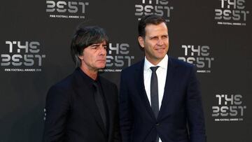 Joachim Low y Oliver Bierhoff en Londres en los premios de The Best FIFA.