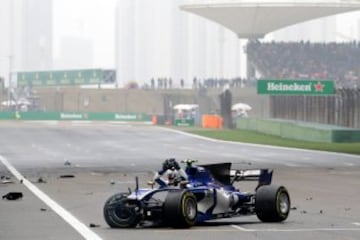 El accidente de Antonio Giovinazzi en imágenes