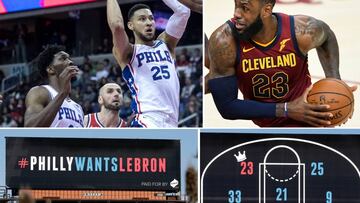 Carteles, colegios... ¿es real la opción de LeBron a los Sixers?