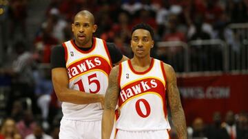 Jeff Teague y Al Horford.