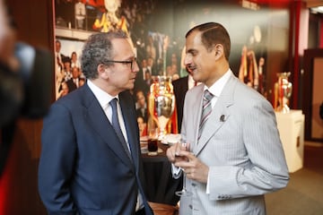 Manuel Polanco (Consejero Delegado de PRISA) conversa con Khalid Thani A. Al Thani (Consejero de PRISA y Presidente de Ezdan Holding Group).