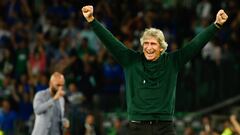 Pellegrini celebra un gol del Betis.