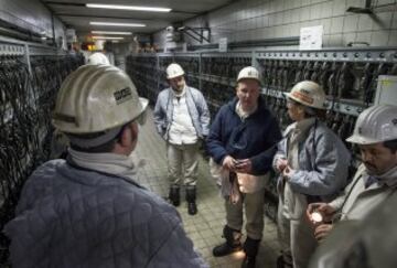 AS compartió una jornada de trabajo a 1200 metros de profundidad con los mineros de Bottrop.