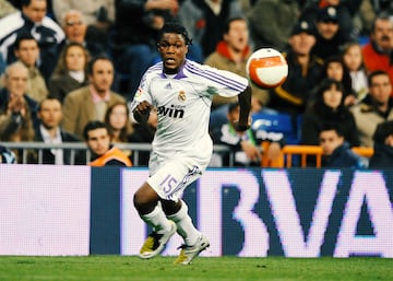 Drenthe, con el Real Madrid.