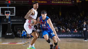 Kyle Kuric, durante el partido correspondiente a la 24ª jornada de la Euroliga, que ha enfrentado al Barcelona y al Bayern de Múnich.