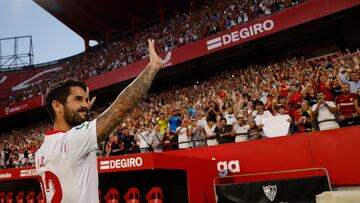 Isco, en su presentación con el Sevilla.