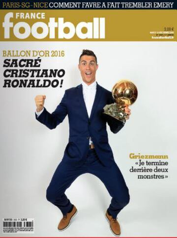 France Football: todas las portadas sobre el Bal車n de Oro desde 1956