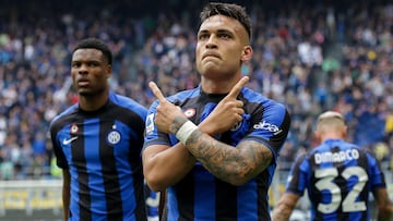 Lautaro Mart¨ªnez, gol al Lazio. EFE/EPA/ROBERTO BREGANI