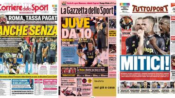 Portadas de Corriere dello Sport, La Gazzetta dello Sport y Tuttosport del 20 de septiembre.