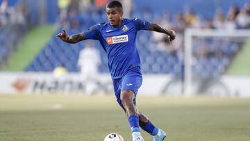 Kenedy, con el Getafe.