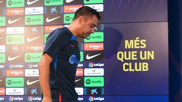 02/09/22 Rueda de Prensa de Xavi Hernandez entrenador del FC Barcelona previa al partido de Liga Santander Jornada 4