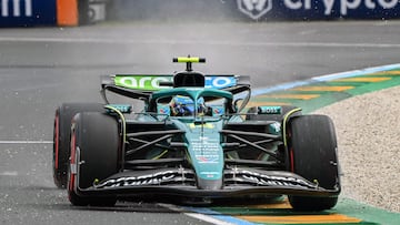 Fernando Alonso (Aston Martin AMR25). Melbourne, Australia. F1 2025.