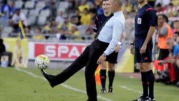 Jémez, durante el partido.