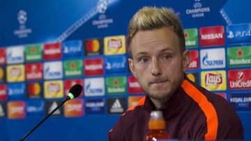 21/11/17 Turin Italia 
 Rueda de prenda Ivan Rakitic (FC Barcelona) previa al partido de Champions League 
 Juventus vs FC Barcelona
 Foto Fernando Zueras
 