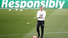 Gunnar Solskjaer, entrenador del Manchester United. 