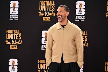 Rio Ferdinand, exfutbolista inglés y actual comentarista de la cadena BT Sport.